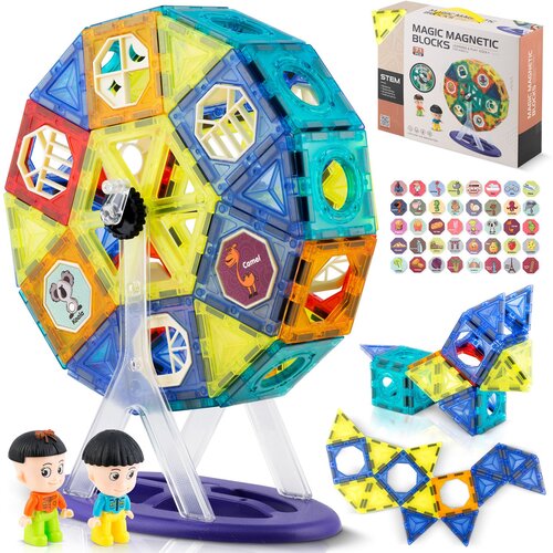 Ricokids RK-769 Magnetic Blocks Carousel - Creative Fun for Kids, (21740629) Cene