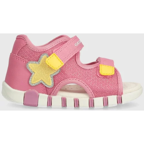 Geox Otroški sandali SANDAL IUPIDOO roza barva