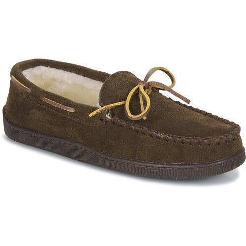 Minnetonka Mokasini PILE LINED HARDSOLE Kostanjeva Slike