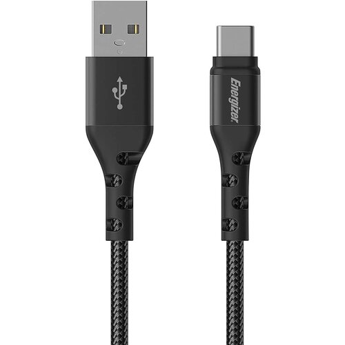 Energizer Polnilni in podatkovni kabel USB-A na USB-C iz pletenega najlona 2m proti zapletanju, Črna, (5000220142) Cene