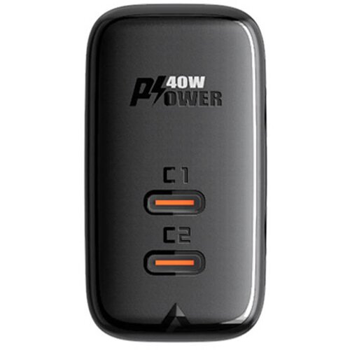 Acefast Stenski polnilec A9, 2x USB-C, PD 40W (czarna), (20633412) Cene
