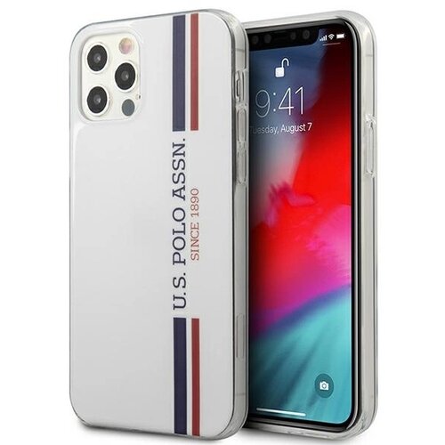 U.S. Polo Assn. ETUI TRICOLOR COLLECTION NA IPHONE 12 / IPHONE 12 PRO - BIAŁE, (21834271) Cene