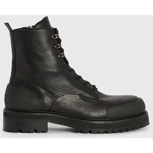 AllSaints Kožne cipele Mudfox boja: crna, MF529Z