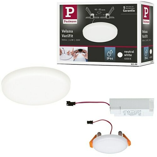PAULMANN Okrugla ploča s LED svjetlom (4,5 W, Ø x V: 7,5 x 3,1 cm, Satin, Neutralno bijelo, 4.000 K) Cijene
