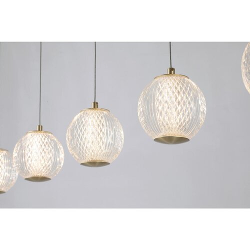 XXXL Searchlight 51485-5SB - LED luster na sajli ALLURE 5xLED/4,2W/230V Slike