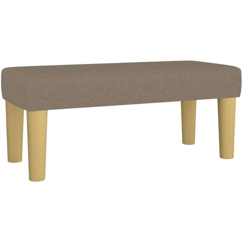 VidaXL krevet s oprugama i madracem smeđesivi 80x200 cm od tkanine Slike