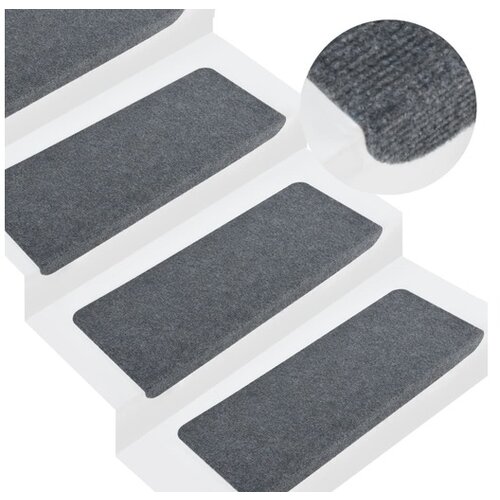  Samolepilne preproge za stopnice 15 kosov 65x28 cm sive Cene