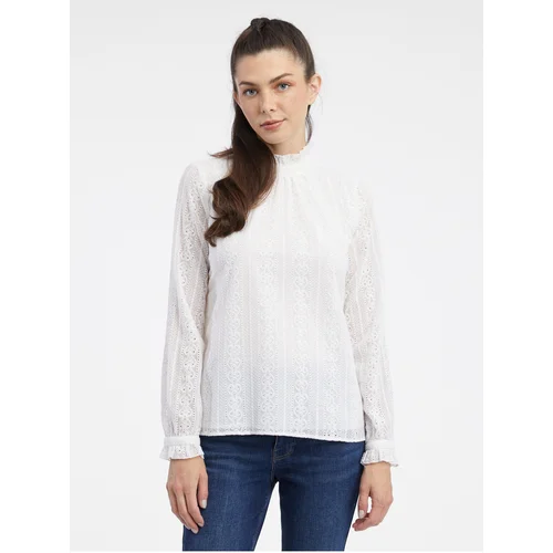 Orsay White Ladies Lace Blouse - Women