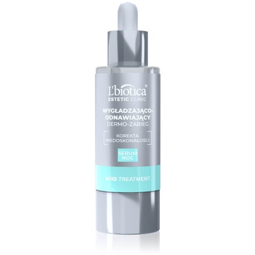 L&amp;acute;Biotica Estetic Clinic Acid Treatment obnovitvena nočna nega z gladilnim učinkom 30 ml Slike