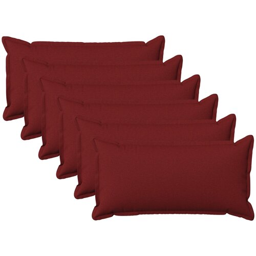  Presvlaka za jastuk 6 pcs HOUTEN Vinska crvena 40 x 80 cm Slike
