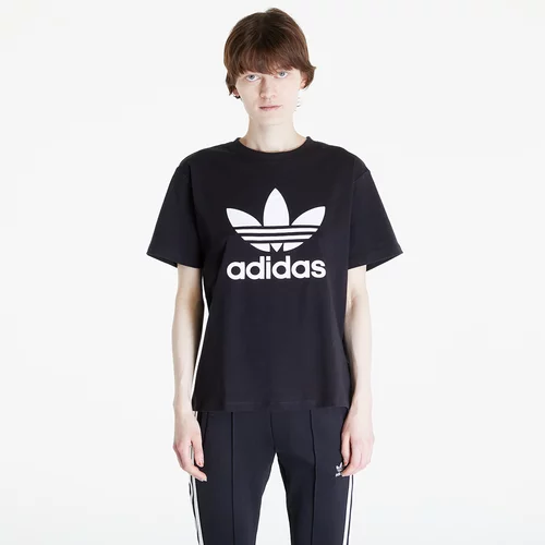 Adidas Majica 'Trefoil' crna / bijela