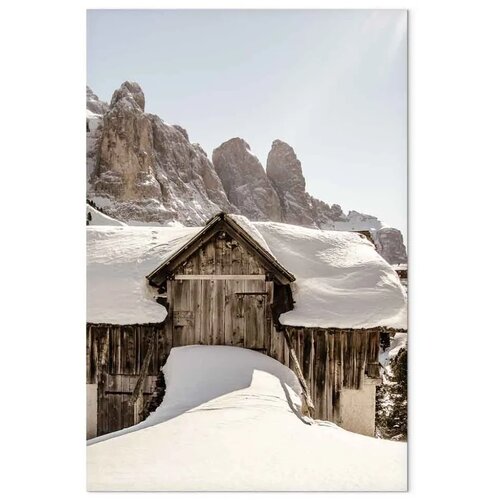 Slika - Winter in the Dolomites (1 Part) Vertical 80x120 Standard Slike