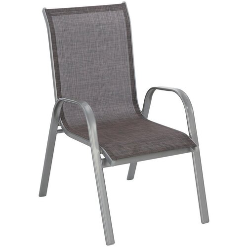 Ambia Garden STOL aluminij, jeklo srebrne barve, svetlo rjava Cene