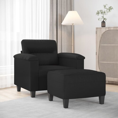 vidaXL Fotelja s tabureom 60 cm od umjetne kože Cijene