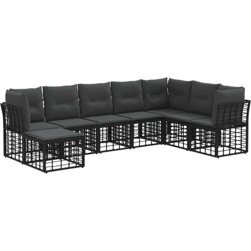  Zunanja garnitura za sedenje Črna Poliester, (5000270958) Cene