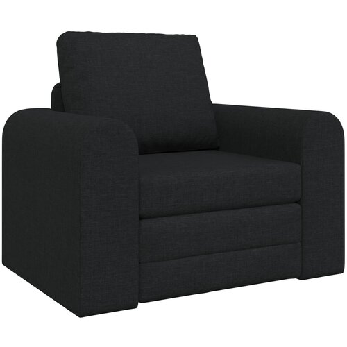 VidaXL Tlačna postelja 2 v 1 Črna 98x71x83 cm Tkanina Slike