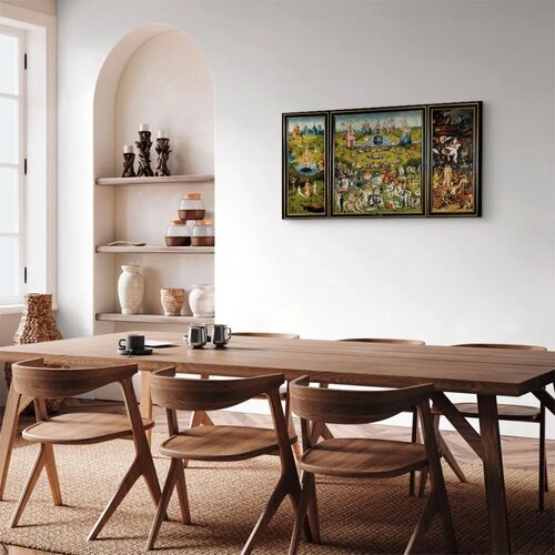  Slika - Hieronymus Bosch &amp;ndash; The Garden of Earthly Delights 120x60 Akustična Slike