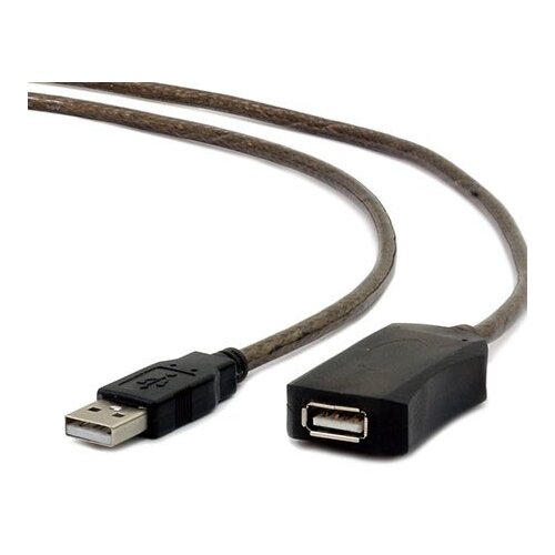  USB active extension cable 10m, GEMBIRD UAE-01-10M, black Cene