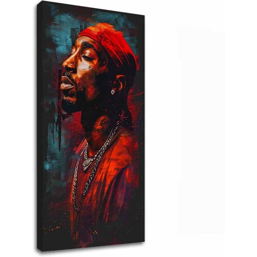  Slika TUPAC SHAKUR - Ikona za mikrofonom | 100 % izvirni akril poslikan Slike