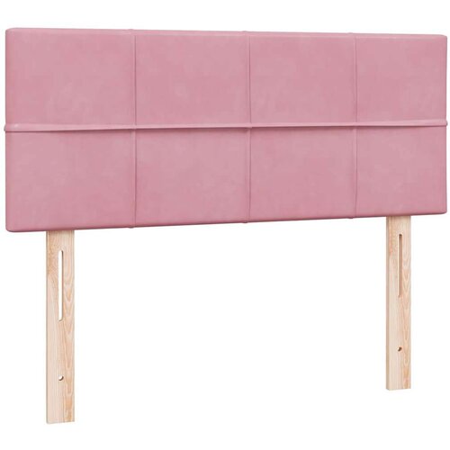 Box Spring krevet s madracem ružičasti 120x220 cm samt Slike