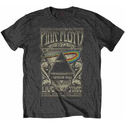 Pink Floyd Majica Carnegie Hall Poster Charcoal XL