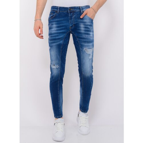 Local Fanatic Kavbojke slim 140590073 Modra Cene