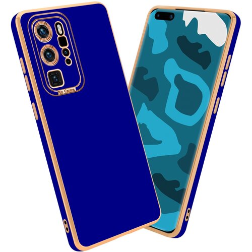Cadorabo Ohi&scaron;je, združljiv s Huawei v sijajnem modrem - rožnati zlatu - za&scaron;čitni pokrov iz fleksibilnega silikona TPU in z za&scaron;čito pred kamero, (20595795) Cene