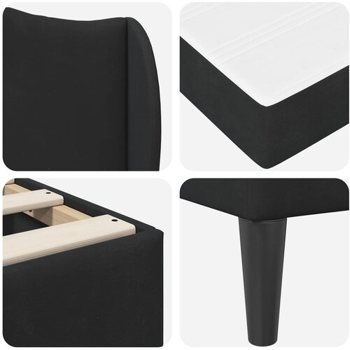  Krevetna konstrukcija 2 pcs Crna 120 x 190 cm Bar&amp;scaron;un Slike