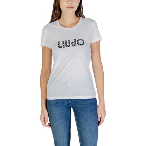 Liu Jo ECS T-SHIRT MODA M/C UF5266 JS904 Bijela Slike