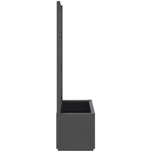  Vrtna sadilica s re&amp;scaron;etkom tamnosiva 80 x 36 x 140 cm PP Slike