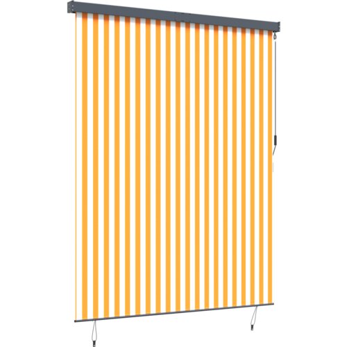 VidaXL Vanjska Roleta Narančasta i bijela 220 x 250 cm tkanina Slike