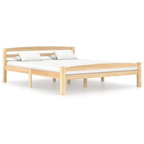  Posteljni okvir iz trdne borovine 160x200 cm Slike