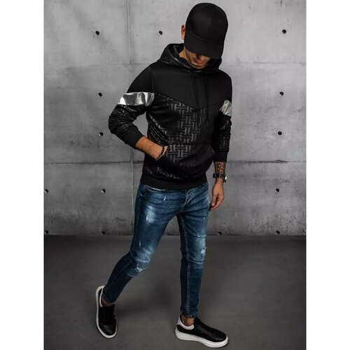 DStreet men's black sweatshirt BX5547 Slike