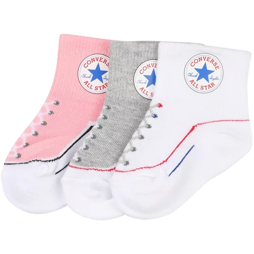 Converse Čarape 'INFANT' plava / siva / roza / bijela