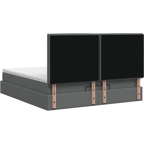  od pjene s madracem i LED-om Tamnosiva 160 x 200 cm Slike