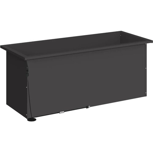  Vrtna posuda za sadnju s LED svjetlom 2 kom. Crna - Crna 40 x 100 x 40 cm 2 Slike