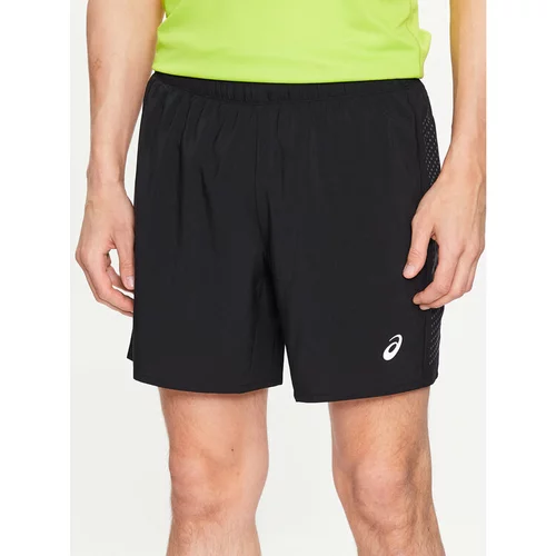 Asics Športne kratke hlače Icon 2011C730 Črna Regular Fit