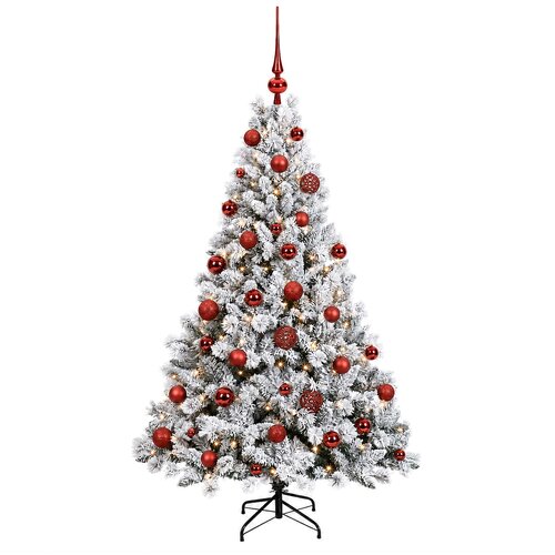  Umjetno božićno drvce s kuglicama 150 cm 150 LED lampica Slike