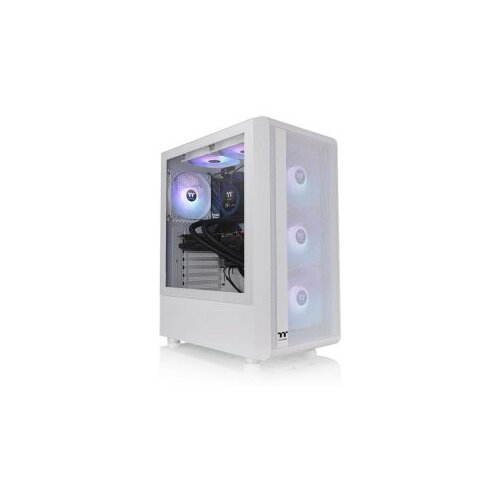 Thermaltake S200 TG ARGB Snow Mid tower, 3x ARGB 120mm Lite front fans Slike