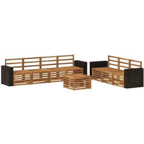  Setovi sofa 8 kom. Čvrsto drvo akacije Slike
