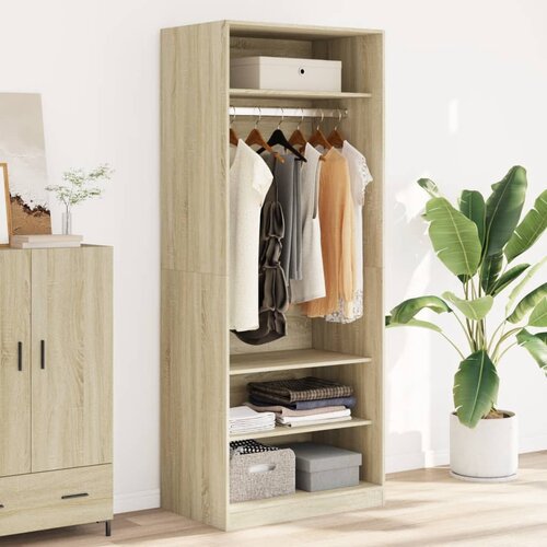 Furnova Garderobna omara sonoma hrast 80x50x200 cm inženirski les, (21930130) Cene