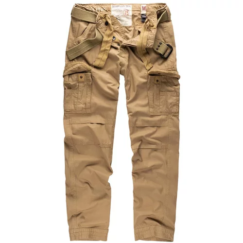 Surplus Moške vojaške cargo hlače Premium Vintage Slimmy, Bež