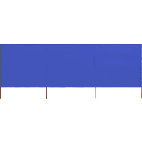  Vjetrobran s 3 panela od tkanine 400 x 160 cm azurno plavi Cijene