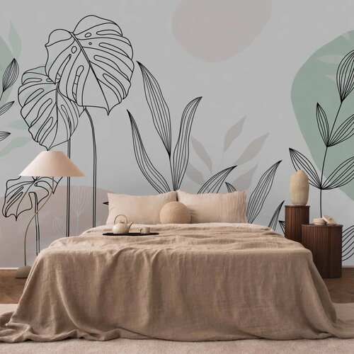  Foto tapeta - Leaves in Pastels 490x350 Slike