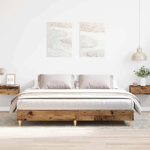  Posteljni okvir brez vzmetnice star les 180x200 cm, (21792731) Slike