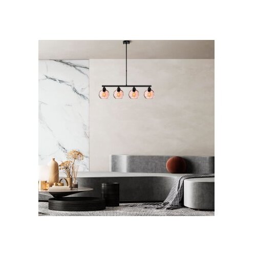 Opviq Luster Benek-15-14433, 80x15x80cm, IP20, Crno-rozi Cene