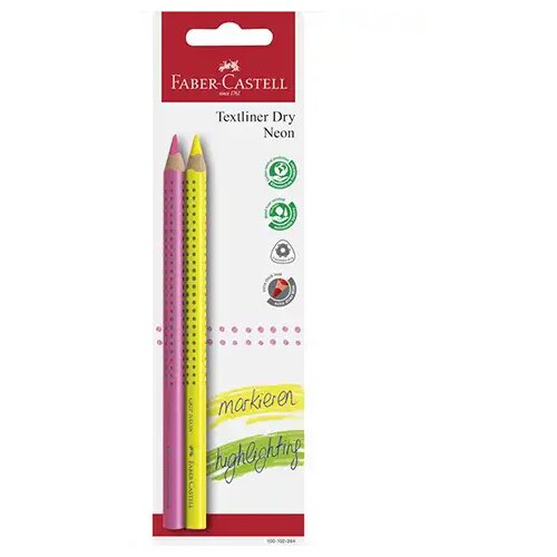 Faber-Castell Grip Jumbo Neon olovke u boji set od 2kom Cijene
