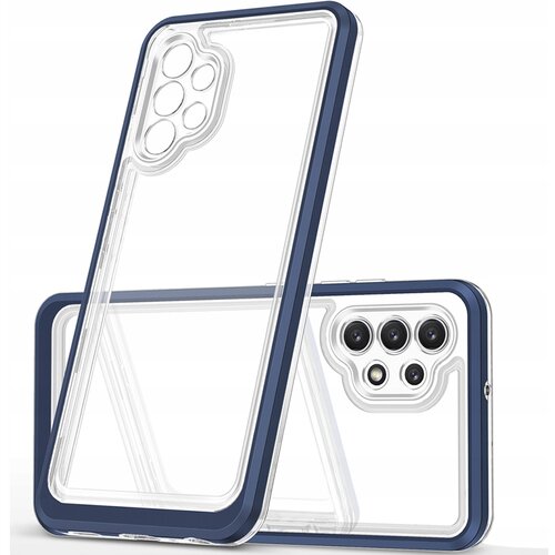 HURTEL CLEAR ETUI CASE OBUDOWA POKROWIEC Z RAMKĄ DO SAMSUNG GALAXY A72 NIEBIESKI, (21910904) Cene