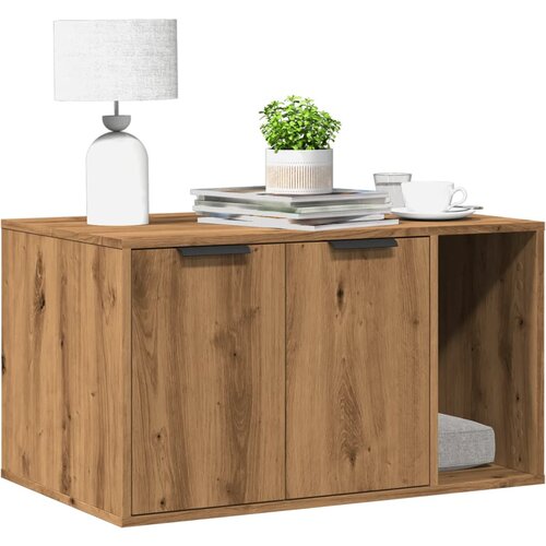 vidaXL Kutija z mačji pijesak boja hrasta 80x50x45cm konstruirano drvo Cijene