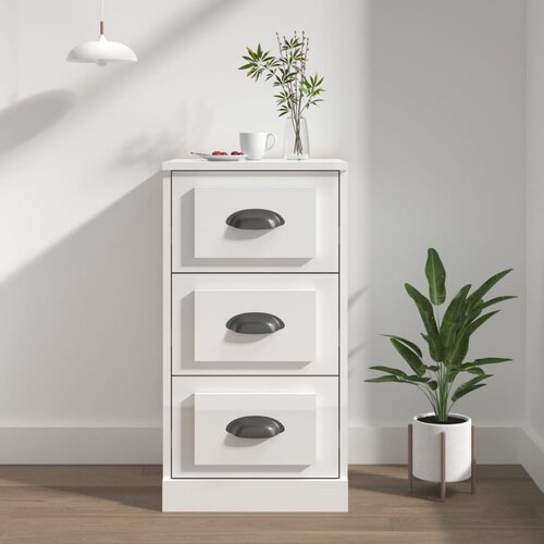  Komoda sjajna bijela 36 x 35,5 x 67,5 cm od konstruiranog drva Cijene